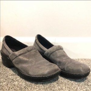 BOC glitter shiny suede nursing clogs 10